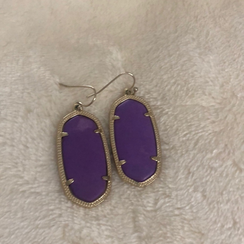 Kendra Scott purple earrings. Gently used